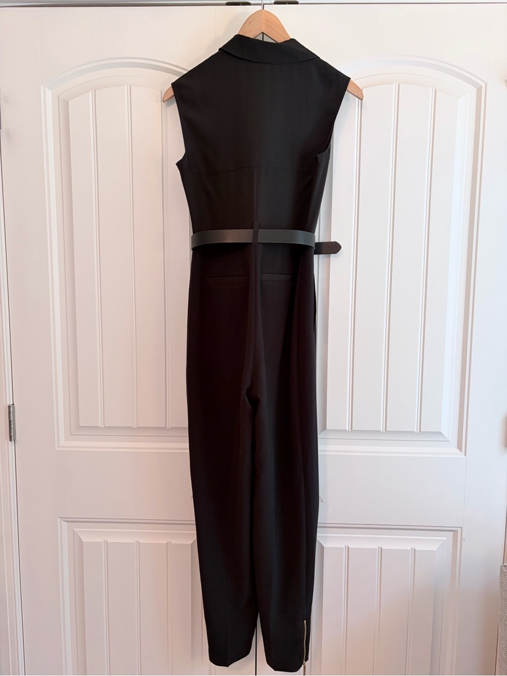 Ted Baker Natoly Women's Black Belted Jumpsuit Sleeveless Elegant Sz 1 US Sz XS - Picture 5 of 11